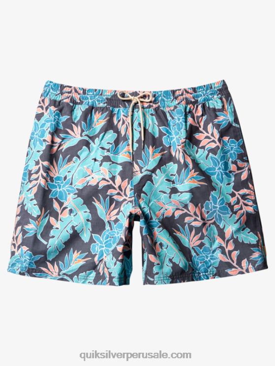 Quiksilver N8LNT409 hombres semana perfecta negra Waterman sensación perfecta 17 voleas