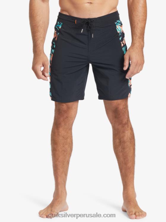 Quiksilver N8LNT415 hombres negro shorts de playa waterman cliffside solid 19