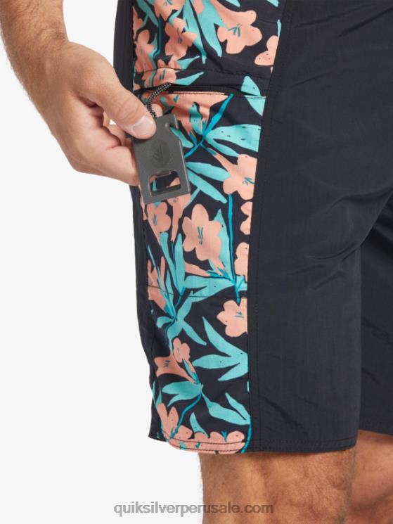Quiksilver N8LNT415 hombres negro shorts de playa waterman cliffside solid 19