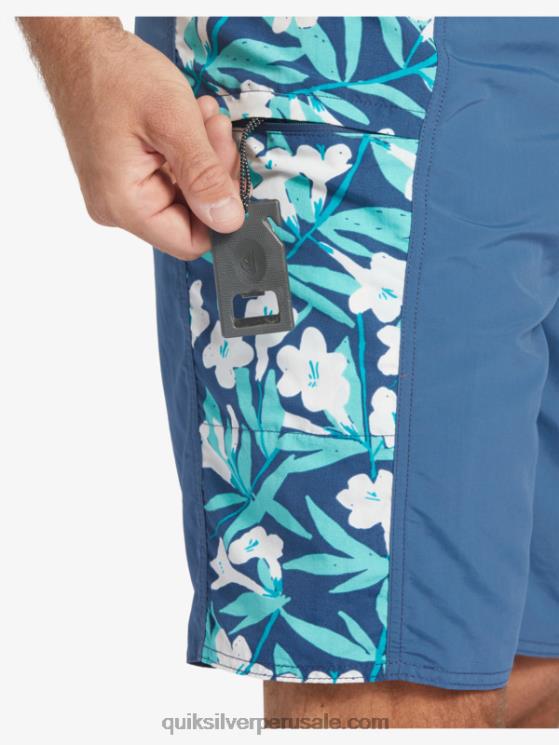 Quiksilver N8LNT416 hombres alférez azul shorts de playa waterman cliffside solid 19