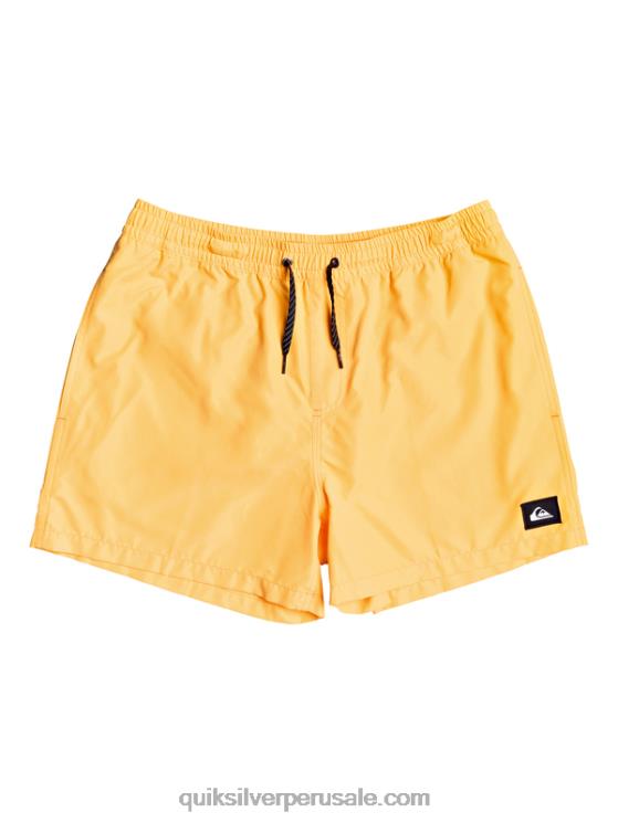Quiksilver N8LNT459 hombres estallido de naranja todos los días 15 voleas