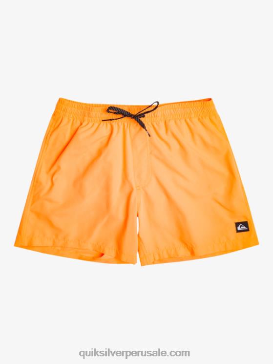 Quiksilver N8LNT459 hombres estallido de naranja todos los días 15 voleas