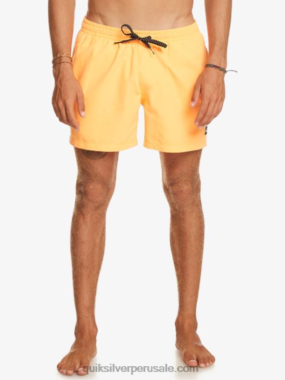 Quiksilver N8LNT459 hombres estallido de naranja todos los días 15 voleas