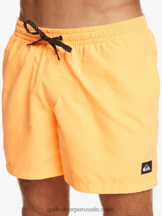 Quiksilver N8LNT459 hombres estallido de naranja todos los días 15 voleas