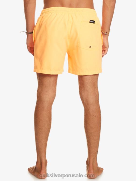 Quiksilver N8LNT459 hombres estallido de naranja todos los días 15 voleas