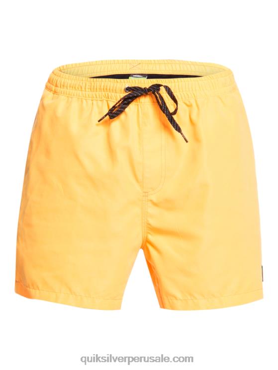 Quiksilver N8LNT459 hombres estallido de naranja todos los días 15 voleas