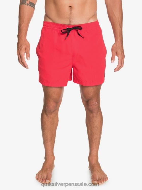 Quiksilver N8LNT463 hombres rojo de alto riesgo todos los días 15 voleas