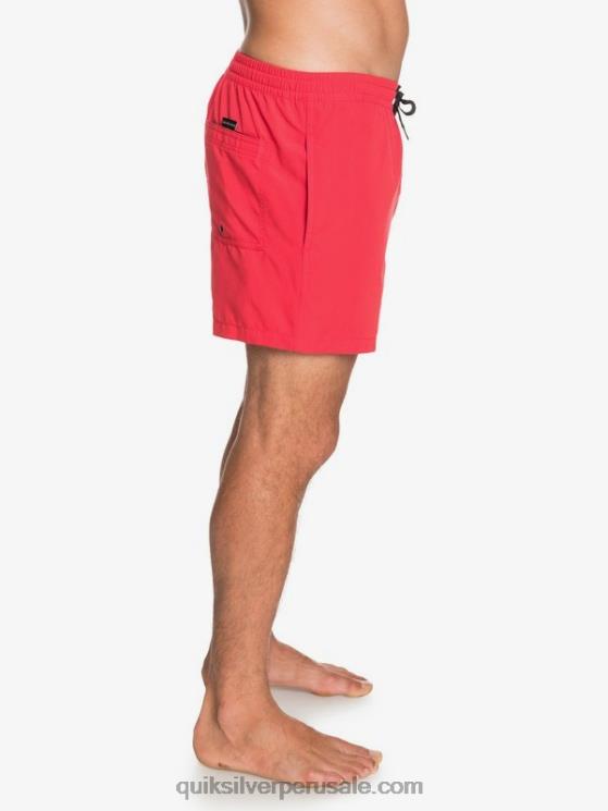 Quiksilver N8LNT463 hombres rojo de alto riesgo todos los días 15 voleas