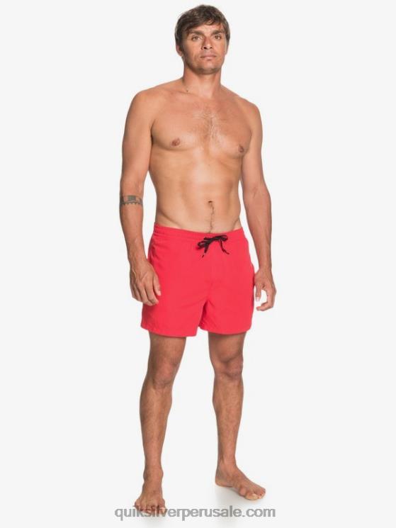 Quiksilver N8LNT463 hombres rojo de alto riesgo todos los días 15 voleas