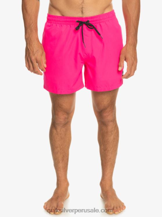 Quiksilver N8LNT464 hombres brillo rosa todos los días 15 voleas