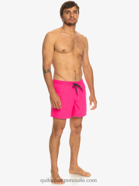 Quiksilver N8LNT464 hombres brillo rosa todos los días 15 voleas