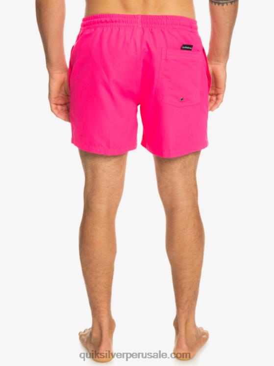 Quiksilver N8LNT464 hombres brillo rosa todos los días 15 voleas