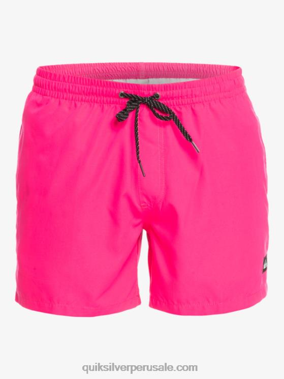 Quiksilver N8LNT464 hombres brillo rosa todos los días 15 voleas