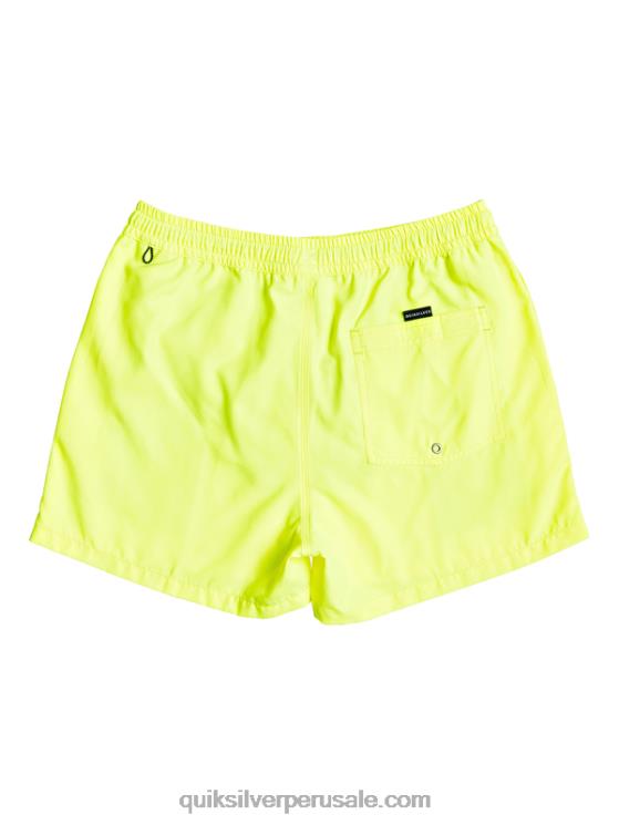 Quiksilver N8LNT465 hombres amarillo de seguridad todos los días 15 voleas