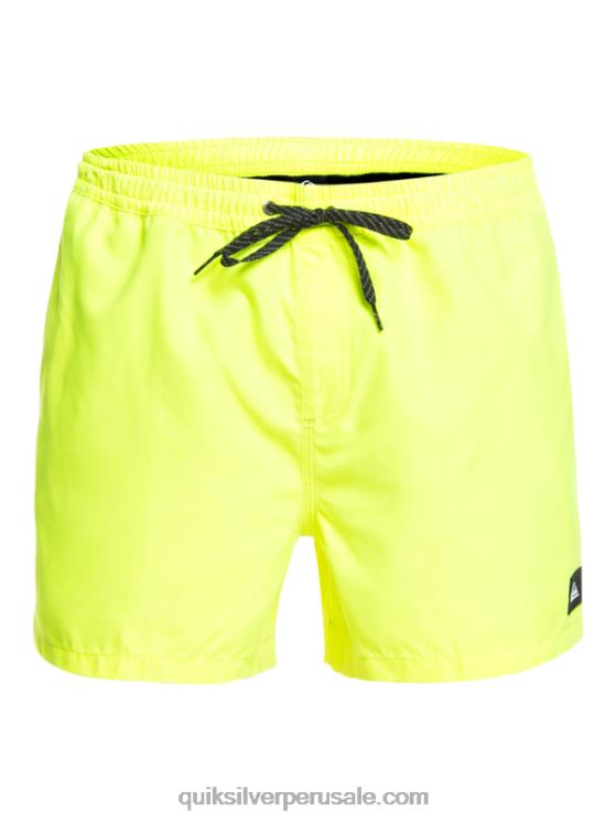 Quiksilver N8LNT465 hombres amarillo de seguridad todos los días 15 voleas