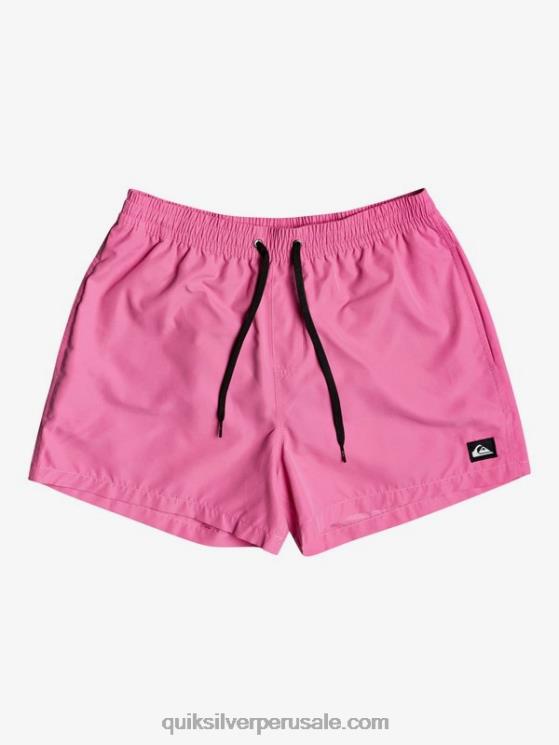Quiksilver N8LNT467 hombres rosa carmín todos los días 15 voleas