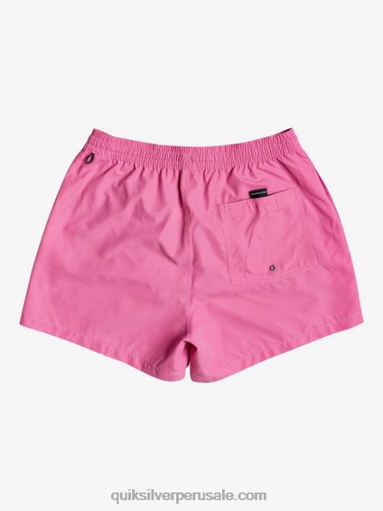 Quiksilver N8LNT467 hombres rosa carmín todos los días 15 voleas