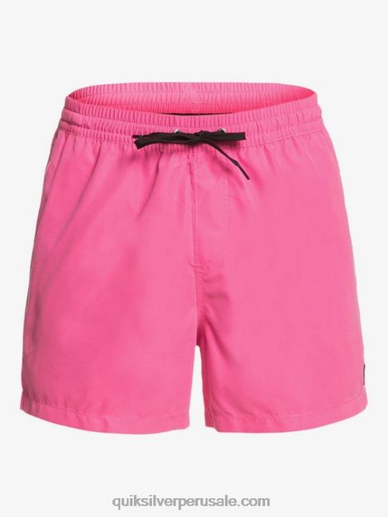 Quiksilver N8LNT467 hombres rosa carmín todos los días 15 voleas