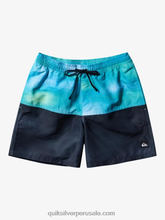 Quiksilver N8LNT482 hombres río azul logo a tope 17 voleas