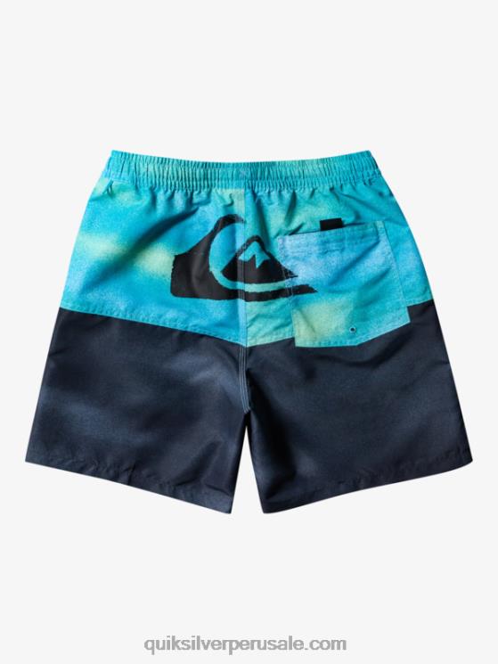 Quiksilver N8LNT482 hombres río azul logo a tope 17 voleas
