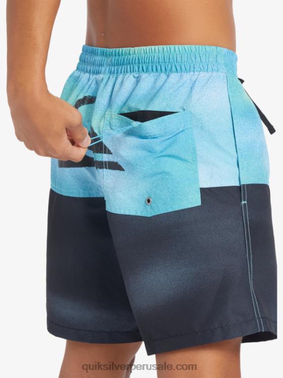 Quiksilver N8LNT482 hombres río azul logo a tope 17 voleas