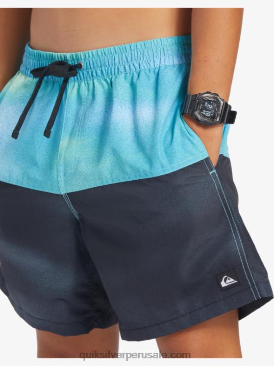 Quiksilver N8LNT482 hombres río azul logo a tope 17 voleas