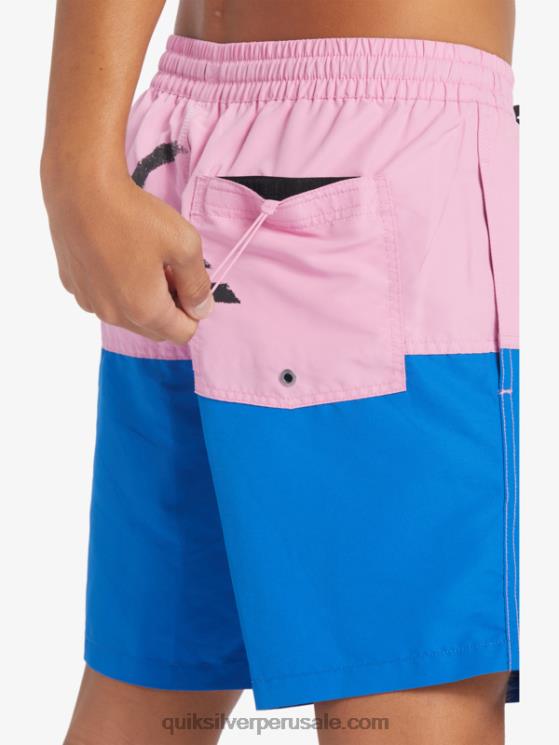Quiksilver N8LNT484 hombres malva luna logo a tope 17 voleas