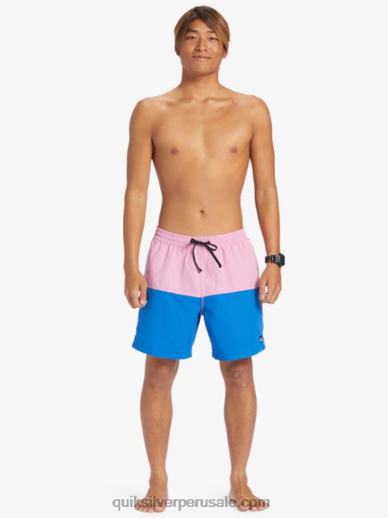 Quiksilver N8LNT484 hombres malva luna logo a tope 17 voleas