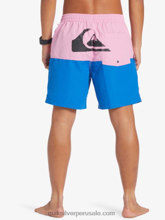 Quiksilver N8LNT484 hombres malva luna logo a tope 17 voleas