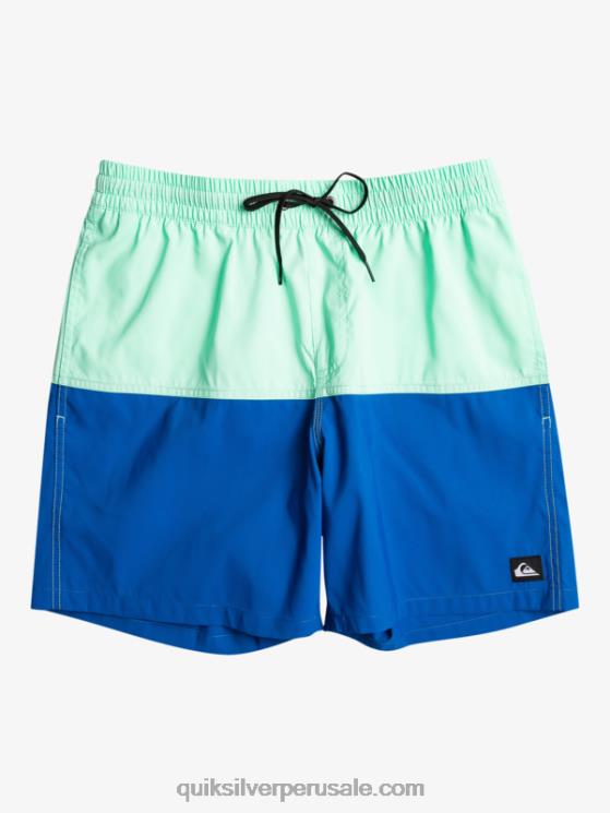 Quiksilver N8LNT485 hombres snorkel azul logo a tope 17 voleas