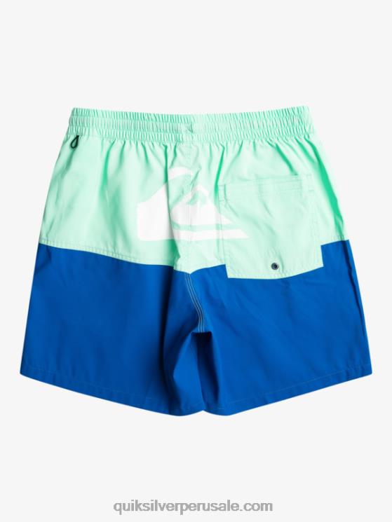 Quiksilver N8LNT485 hombres snorkel azul logo a tope 17 voleas