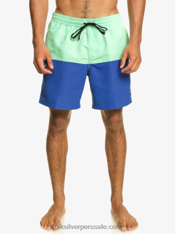 Quiksilver N8LNT485 hombres snorkel azul logo a tope 17 voleas