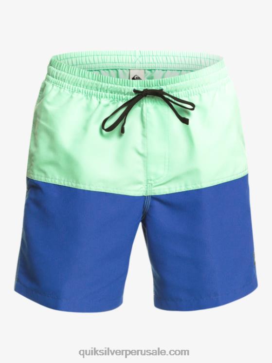 Quiksilver N8LNT485 hombres snorkel azul logo a tope 17 voleas