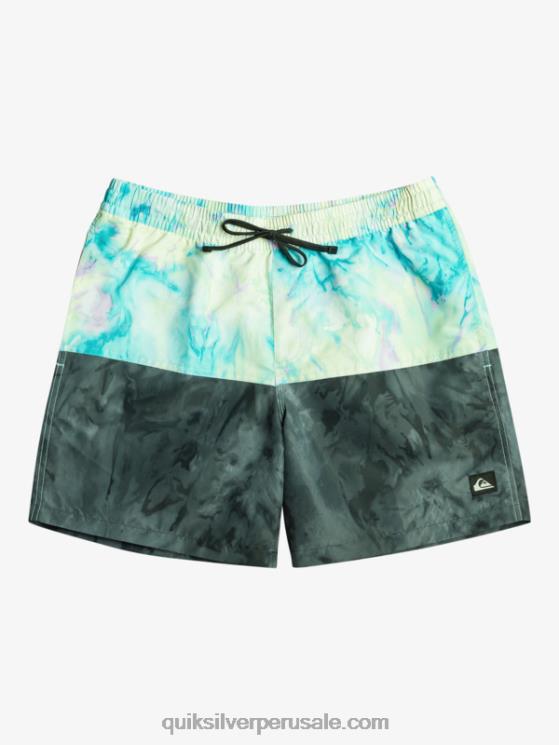 Quiksilver N8LNT486 hombres negro logo a tope 17 voleas
