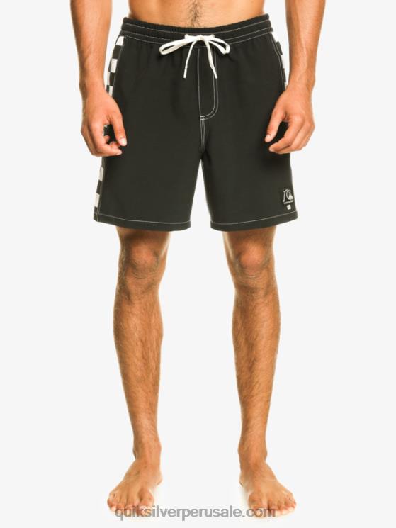 Quiksilver N8LNT531 hombres negro arco original 17 voleas
