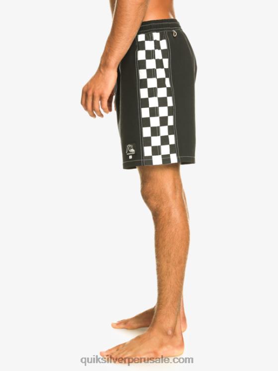 Quiksilver N8LNT531 hombres negro arco original 17 voleas