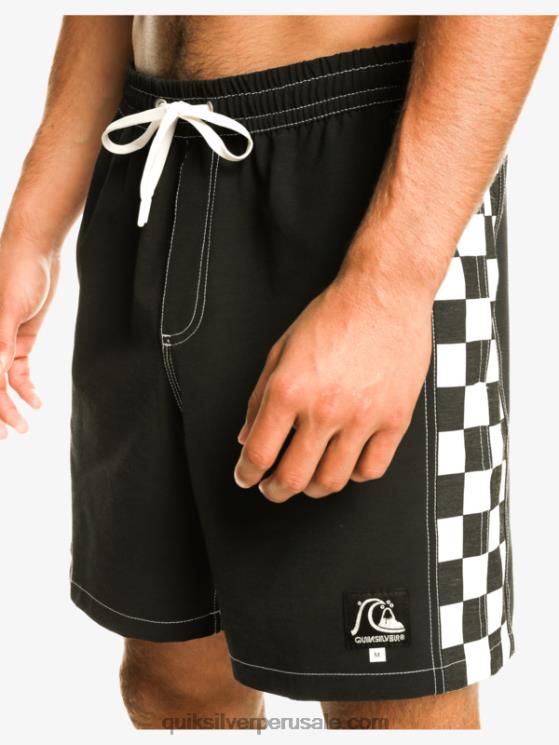 Quiksilver N8LNT531 hombres negro arco original 17 voleas