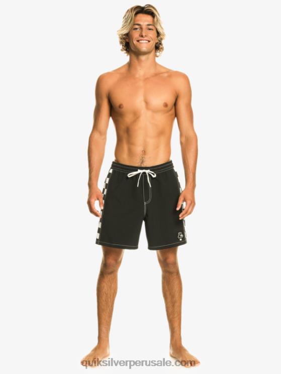 Quiksilver N8LNT531 hombres negro arco original 17 voleas