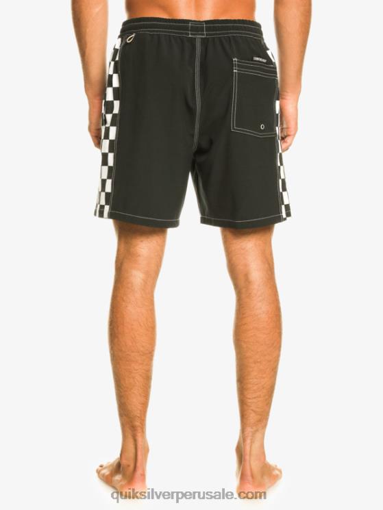 Quiksilver N8LNT531 hombres negro arco original 17 voleas