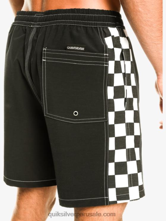 Quiksilver N8LNT531 hombres negro arco original 17 voleas