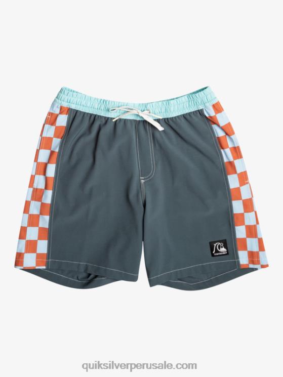 Quiksilver N8LNT532 hombres pizarra oscura arco original 17 voleas