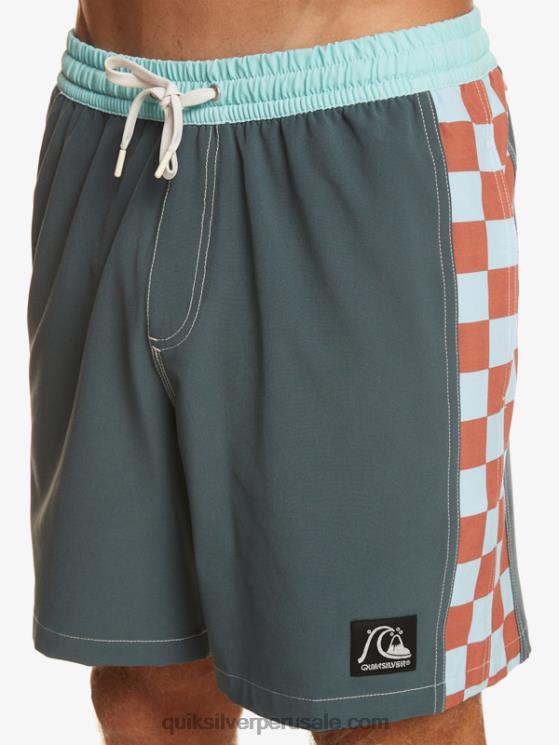 Quiksilver N8LNT532 hombres pizarra oscura arco original 17 voleas