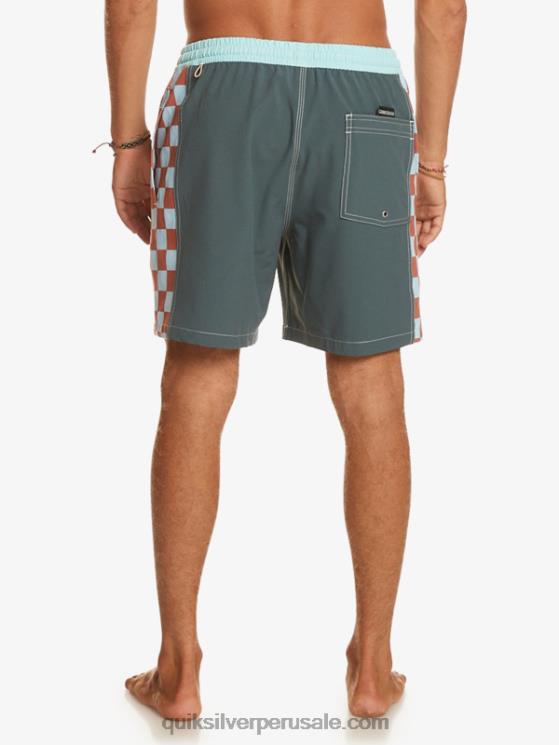 Quiksilver N8LNT532 hombres pizarra oscura arco original 17 voleas