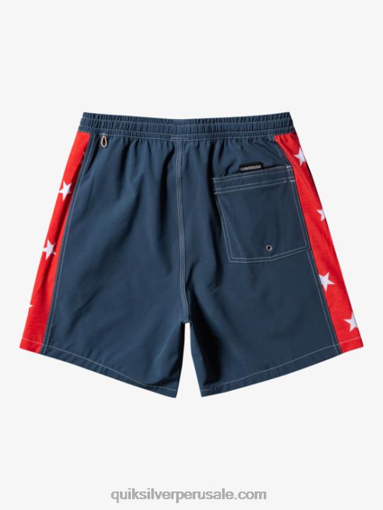 Quiksilver N8LNT533 hombres azul marino medianoche arco original 17 voleas