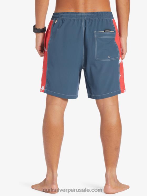 Quiksilver N8LNT533 hombres azul marino medianoche arco original 17 voleas