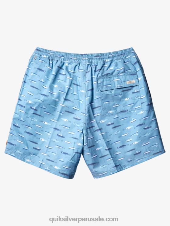 Quiksilver N8LNT544 hombres semana de arrastre azul oscuro Waterman arrastre semana 17 voleas
