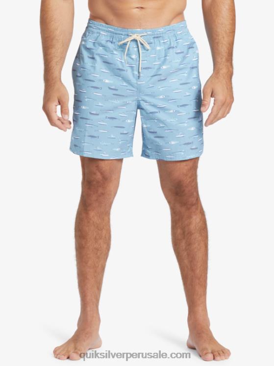 Quiksilver N8LNT544 hombres semana de arrastre azul oscuro Waterman arrastre semana 17 voleas