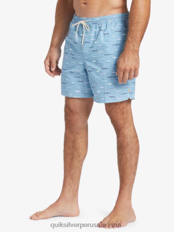 Quiksilver N8LNT544 hombres semana de arrastre azul oscuro Waterman arrastre semana 17 voleas