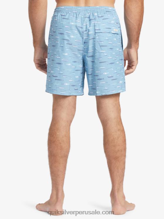 Quiksilver N8LNT544 hombres semana de arrastre azul oscuro Waterman arrastre semana 17 voleas