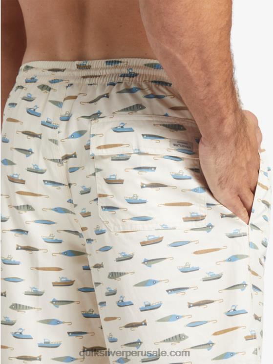 Quiksilver N8LNT545 hombres semana de arrastre de té v Waterman arrastre semana 17 voleas